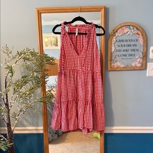Belle Isle x Torrid Red Gingham Sleeveless Dress